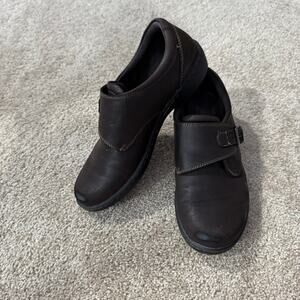 Eastland Brown Leather Monk Strap Slip On Shoes Women's Size 8.5 Style Sherri